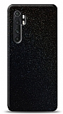 Dafoni Xiaomi Mi Note 10 Lite Siyah Parlak Simli Telefon Kaplama
