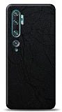 Dafoni Xiaomi Mi Note 10 Siyah Electro Deri Görünümlü Telefon Kaplama