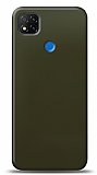 Dafoni Xiaomi Poco C3 Metalik Parlak Grnml Koyu Yeil Telefon Kaplama