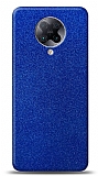 Dafoni Xiaomi Poco F2 Pro Mavi Parlak Simli Telefon Kaplama