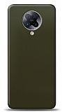 Dafoni Xiaomi Poco F2 Pro Metalik Parlak Görünümlü Koyu Yeşil Telefon Kaplama