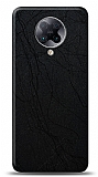 Dafoni Xiaomi Poco F2 Pro Siyah Electro Deri Görünümlü Telefon Kaplama