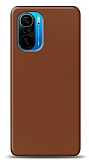 Dafoni Xiaomi Poco F3 Mat Kahverengi Telefon Kaplama