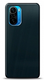 Dafoni Xiaomi Poco F3 Metalik Parlak Görünümlü Mavi Telefon Kaplama