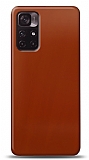 Dafoni Xiaomi Poco M4 Pro 5G Metalik Parlak Görünümlü Kırmızı Telefon Kaplama
