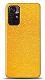 Dafoni Xiaomi Poco M4 Pro 5G Sarı Parlak Simli Telefon Kaplama