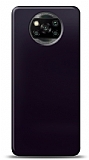 Dafoni Xiaomi Poco X3 Metalik Parlak Görünümlü Mor Telefon Kaplama
