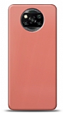 Dafoni Xiaomi Poco X3 Metalik Parlak Görünümlü Pembe Telefon Kaplama