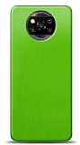 Dafoni Xiaomi Poco X3 Metalik Parlak Görünümlü Yeşil Telefon Kaplama