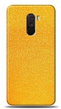 Dafoni Xiaomi Pocophone F1 Sarı Parlak Simli Telefon Kaplama