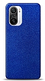 Dafoni Xiaomi Redmi K40 Mavi Parlak Simli Telefon Kaplama