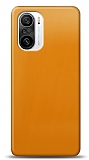 Dafoni Xiaomi Redmi K40 Metalik Parlak Görünümlü Sarı Telefon Kaplama