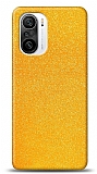 Dafoni Xiaomi Redmi K40 Sarı Parlak Simli Telefon Kaplama