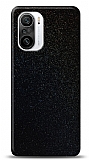 Dafoni Xiaomi Redmi K40 Siyah Parlak Simli Telefon Kaplama