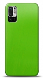 Dafoni Xiaomi Redmi Note 10 5G Metalik Parlak Görünümlü Yeşil Telefon Kaplama