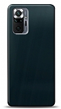 Dafoni Xiaomi Redmi Note 10 Pro Metalik Parlak Görünümlü Mavi Telefon Kaplama