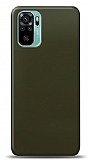 Dafoni Xiaomi Redmi Note 10S Metalik Parlak Görünümlü Koyu Yeşil Telefon Kaplama