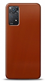 Dafoni Xiaomi Redmi Note 11 Pro Metalik Parlak Görünümlü Kırmızı Telefon Kaplama