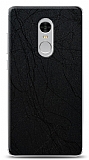 Dafoni Xiaomi Redmi Note 4 / Redmi Note 4X Siyah Electro Deri Grnml Telefon Kaplama