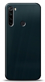 Dafoni Xiaomi Redmi Note 8 Metalik Parlak Görünümlü Mavi Telefon Kaplama