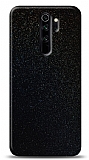 Dafoni Xiaomi Redmi Note 8 Pro Siyah Parlak Simli Telefon Kaplama