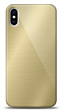 Eiroo iPhone XS Max Silikon Kenarl Aynal Gold Klf