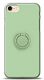 Eiroo Ring Color iPhone 7 / 8 Yüzük Tutuculu Yeşil Silikon Kılıf