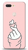 General Mobile GM 9 Pro Pink Finger Heart Kılıf