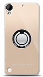 HTC Desire 530 Siyah Tutuculu Şeffaf Kılıf