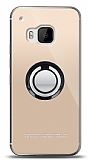HTC One M9 Siyah Tutuculu effaf Klf