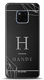 Dafoni Metal Huawei Mate 20 Pro Tek Harf İsimli Kişiye Özel Kılıf
