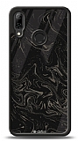 Dafoni Glossy Huawei P20 Lite Black Marble Pattern Kılıf