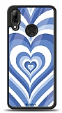 Dafoni Glossy Huawei P20 Lite Blue Hearts Kılıf