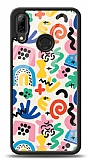 Dafoni Glossy Huawei P20 Lite Colorful Pattern Kılıf