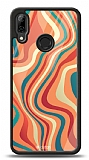 Dafoni Glossy Huawei P20 Lite Colorful Waves Kılıf