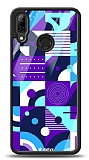 Dafoni Glossy Huawei P20 Lite Purple Geometric Pattern Kılıf