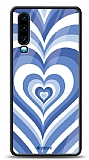 Dafoni Glossy Huawei P30 Blue Hearts Kılıf