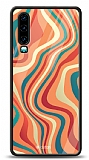 Dafoni Glossy Huawei P30 Colorful Waves Kılıf