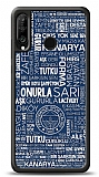 Dafoni Glossy Huawei P30 Lite Lisanslı Fenerbahçe Mavi Tipografi Kılıf