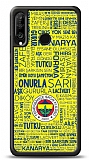 Dafoni Glossy Huawei P30 Lite Lisanslı Fenerbahçe Sarı-Lacivert Tipografi Kılıf