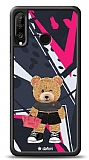 Dafoni Art Huawei P30 Lite Rock And Roll Teddy Bear Kılıf