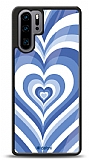 Dafoni Glossy Huawei P30 Pro Blue Hearts Kılıf