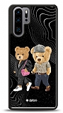 Dafoni Art Huawei P30 Pro Compatible Couple Teddy Kılıf