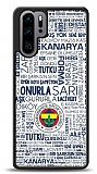 Dafoni Glossy Huawei P30 Pro Lisanslı Fenerbahçe Beyaz Tipografi Kılıf