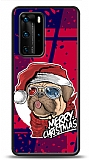 Dafoni Art Huawei P40 Pro Christmas Pug Klf