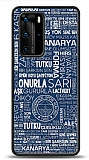 Dafoni Glossy Huawei P40 Pro Lisanslı Fenerbahçe Mavi Tipografi Kılıf