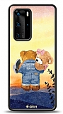Dafoni Art Huawei P40 Sunset Teddy Bears Klf