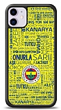 Dafoni Glossy iPhone 11 Lisanslı Fenerbahçe Sarı-Lacivert Tipografi Kılıf