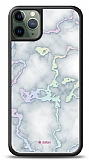 Dafoni Hologram iPhone 11 Pro Beyaz Mermer Desenli Kılıf