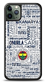 Dafoni Glossy iPhone 11 Pro Lisanslı Fenerbahçe Beyaz Tipografi Kılıf